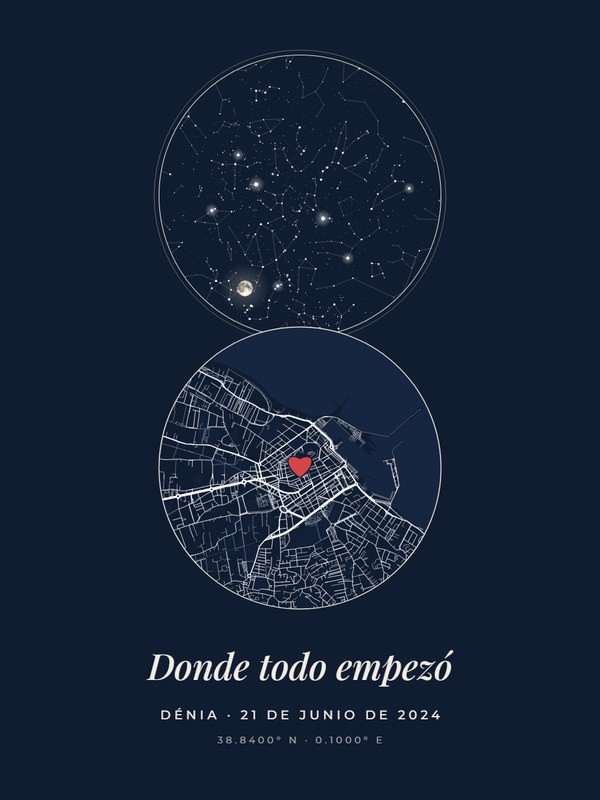 Cielo y mapa